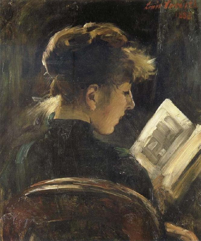 Lovis Corinth Girl Reading China oil painting art